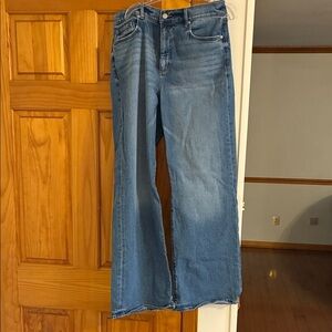 LOFT Blue Flare & Wide Leg Jeans